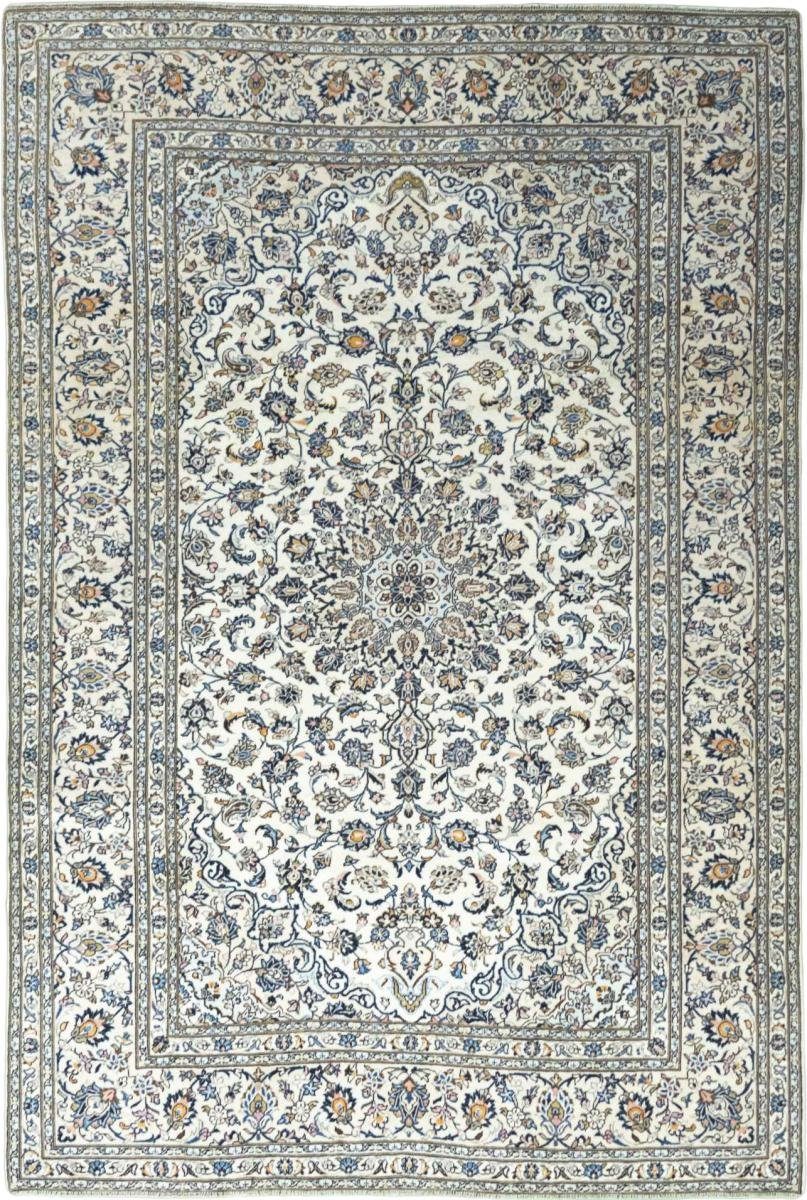 Orientteppich Keshan 242x356 Handgeknüpfter Orientteppich / Perserteppich, Nain Trading, rechteckig, Höhe: 12 mm