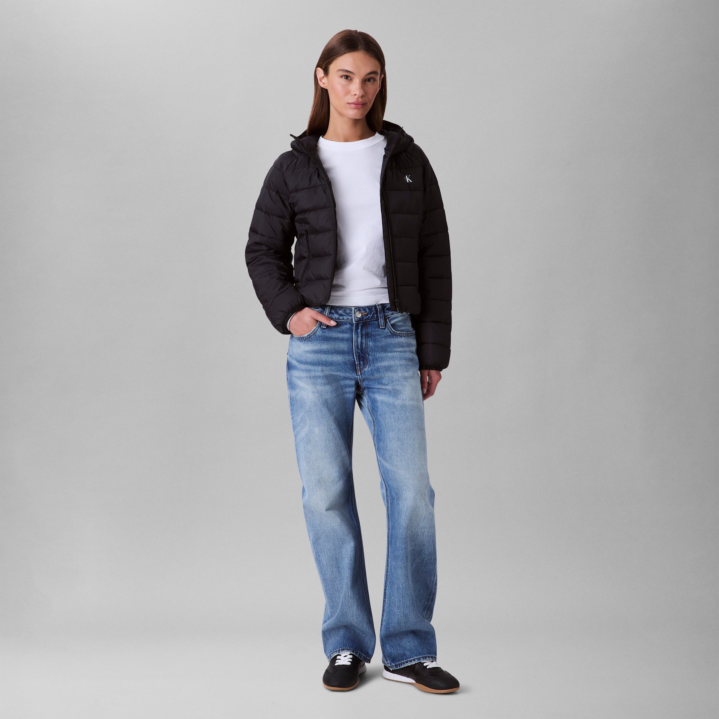 Calvin Klein Jeans Steppjacke LGHTWGHT QLTD JCKT P Mit Rundhalsausschnitt
