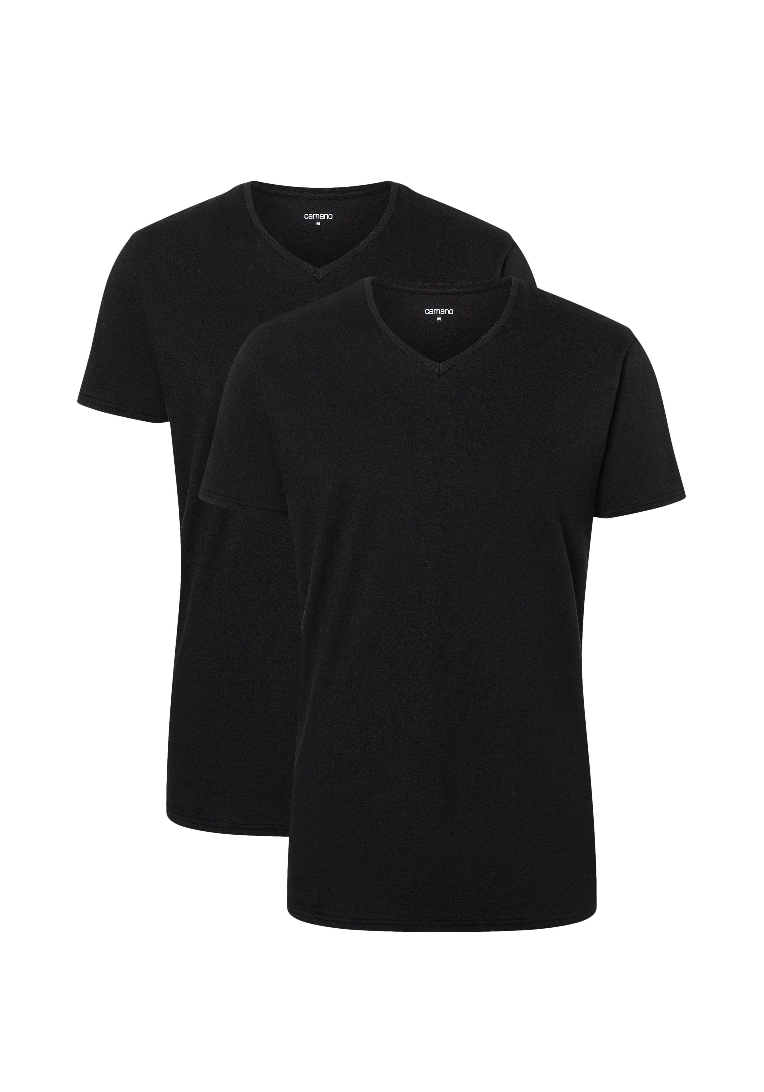 Camano T-Shirt comfort (2er Pack) mit V-Ausschnitt