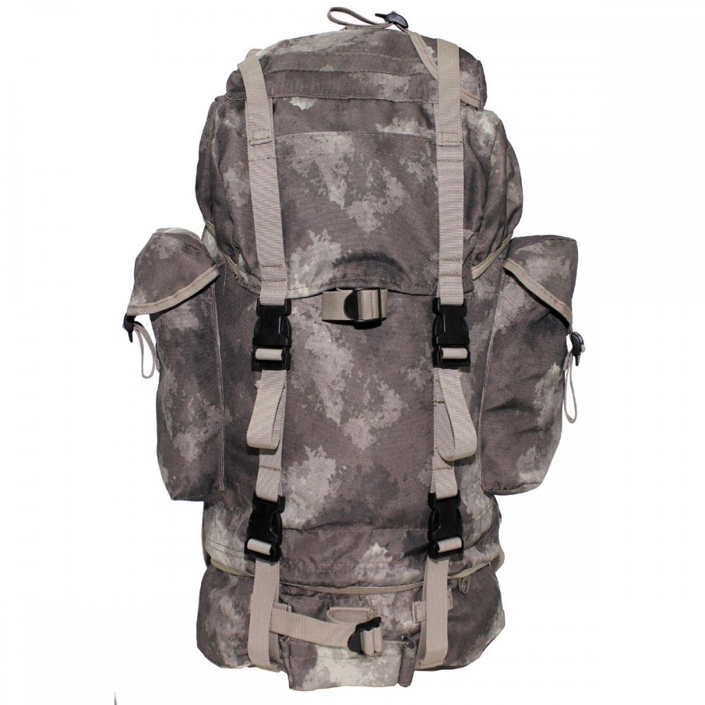 BW Mod. innen MFH (Packung), Kampfrucksack, groß, Wanderrucksack HDT-camo, Alu-Aussteifung