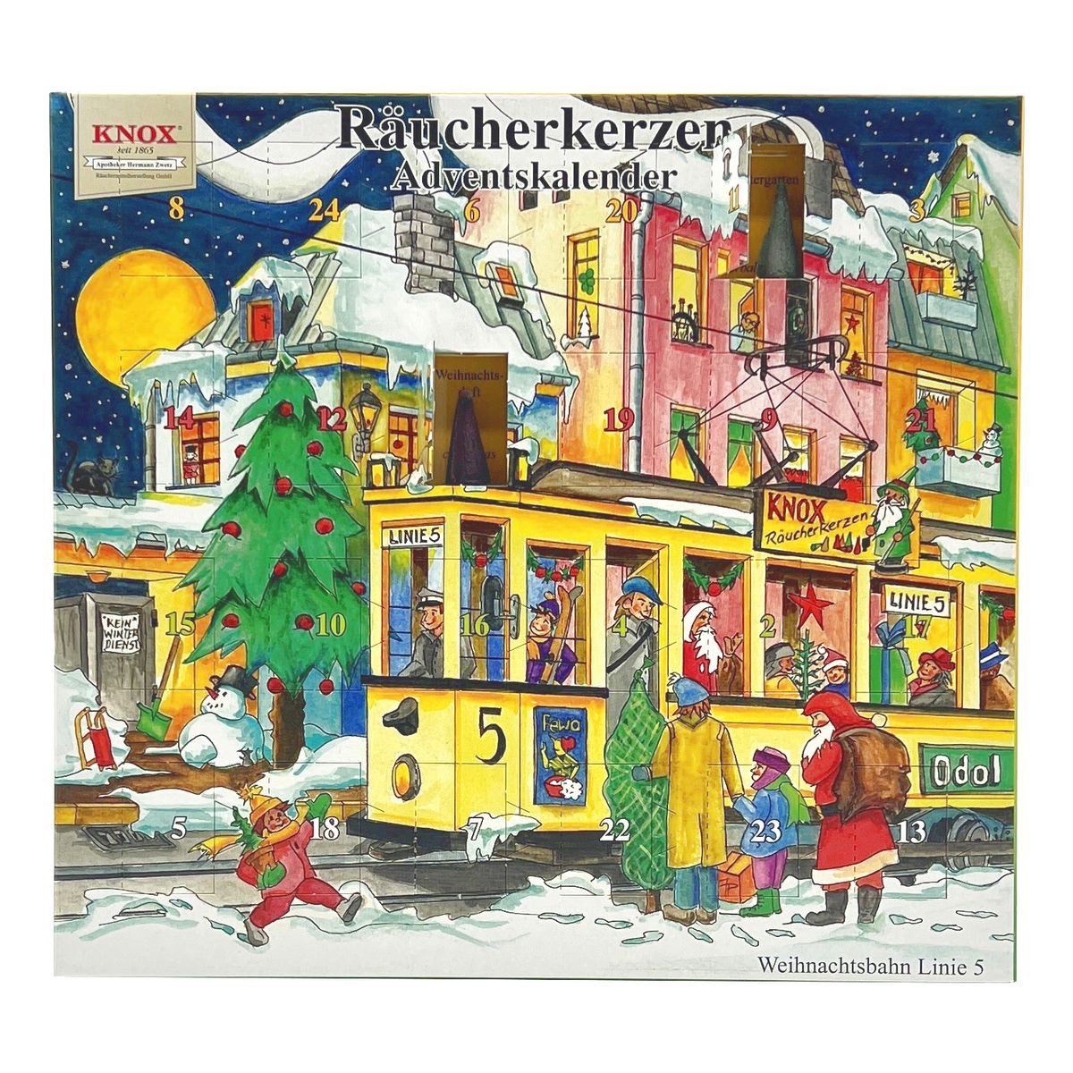 KNOX Adventskalender KNOX Adventskalender mit 24 Räucherkerzen – Bild 2 von 2
