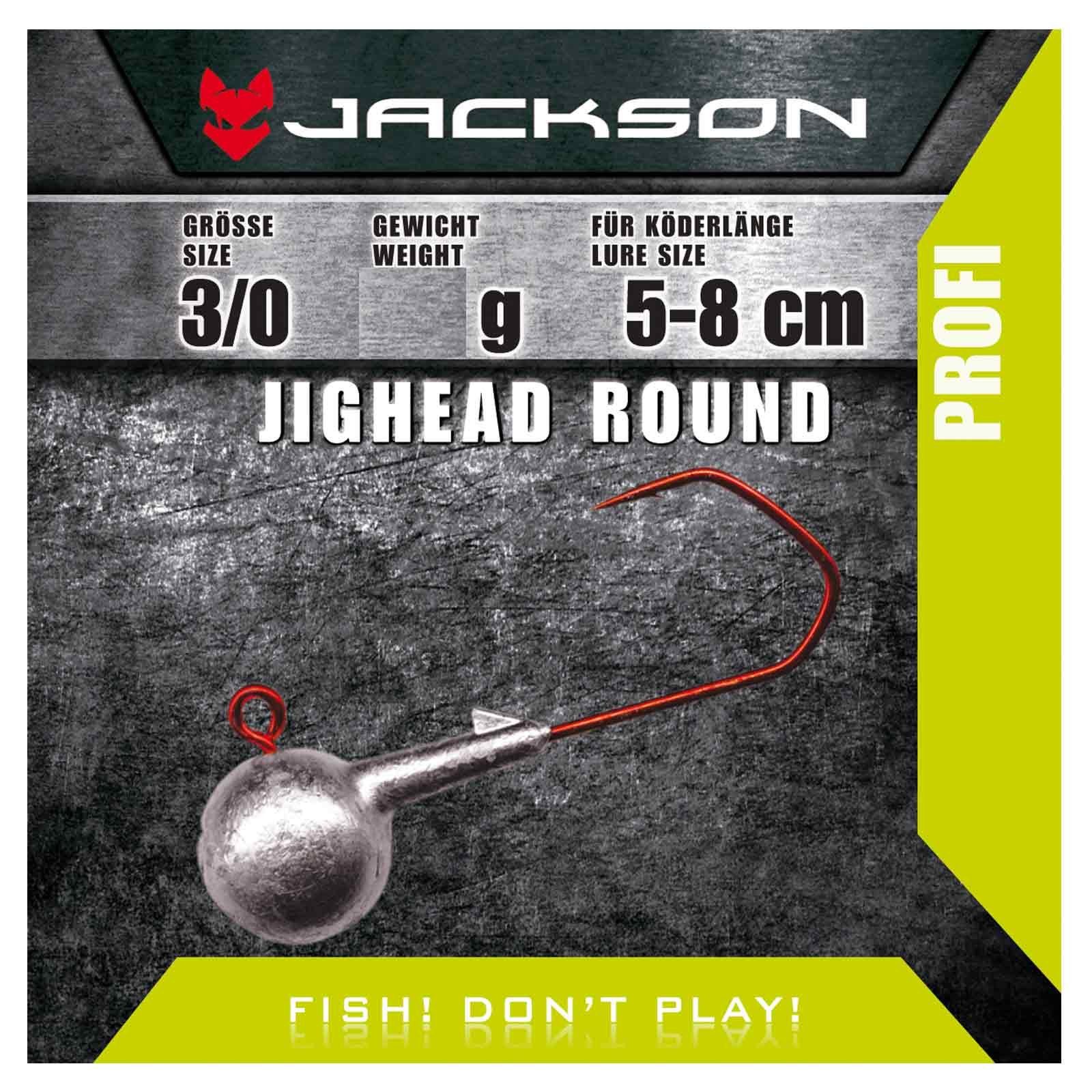 Jackson Fishing Jighaken, Jackson VMC Jighead Round 3/0 für Köderlänge 5–8 cm 24g
