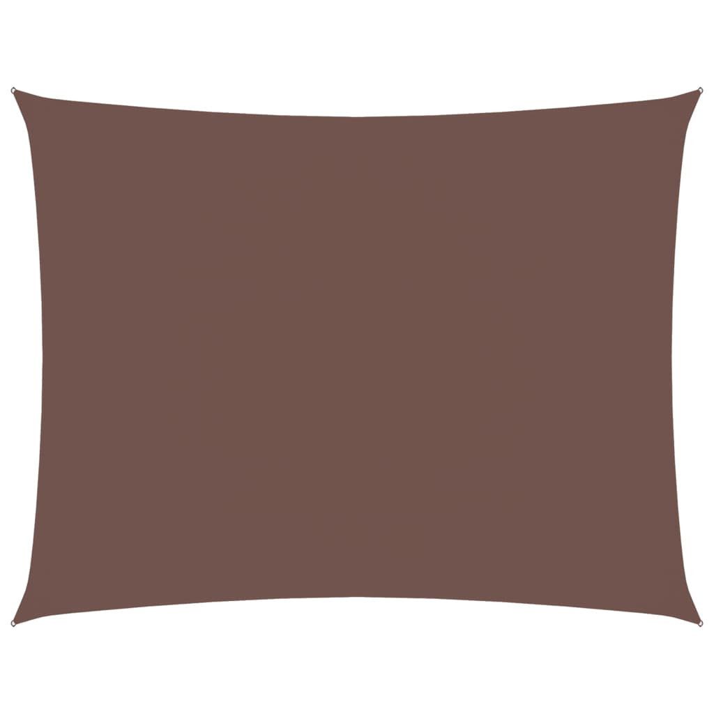 Sonnensegel Sonnensegel Oxford-Gewebe Rechteckig 3,5x4,5 m Braun