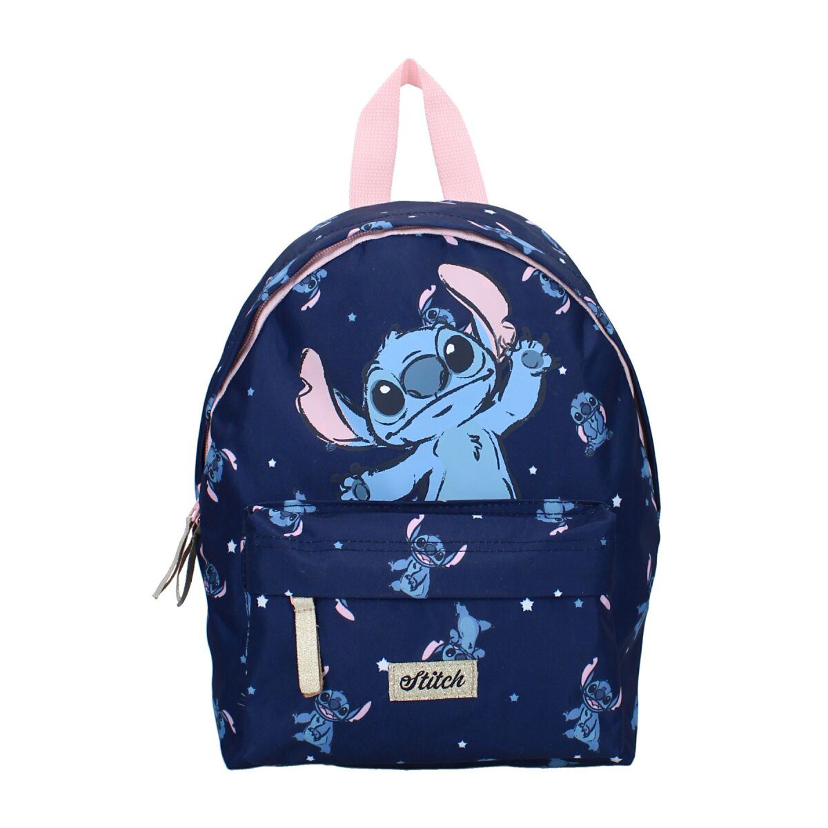 Disney Stitch Kinderrucksack Von CERDA – Blau, Mit Seitentasche, Verstellbaren Trägern
