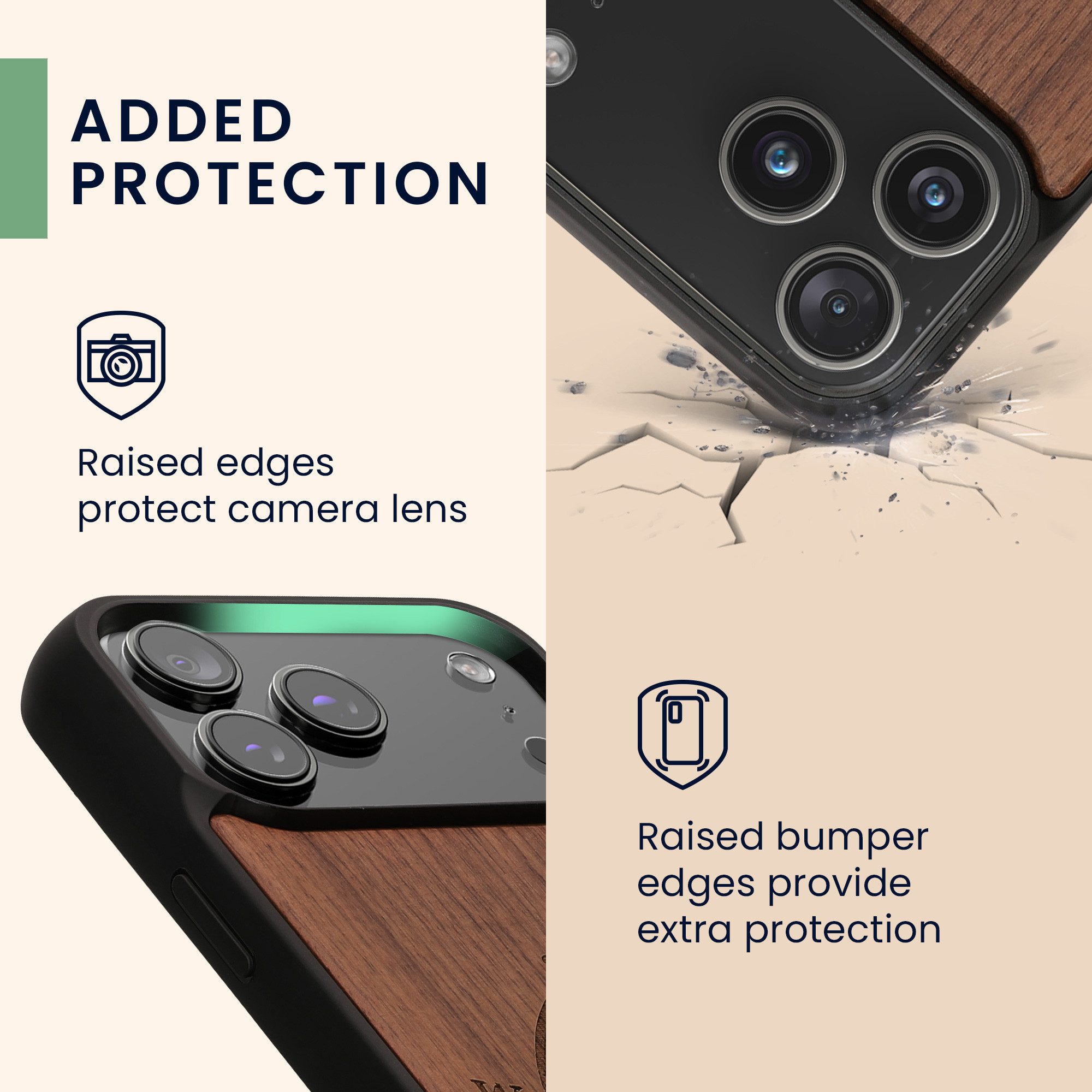 kwmobile Smartphone-Hülle Hülle für Apple iPhone 18 Pro Max / iPhone 17 Pro Max, Handyhülle TPU Cover Bumper Case – Bild 3 von 5