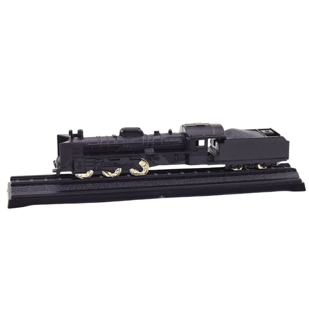 LEAN TOYS Spielzeug-Lokomotive Dampflok Sammlermodell Eisenbahnmodell, (Spar-Set, 1-tlg., 15 x 3 x 3 cm detailliert), Maßstab 1:48, Metall, Gleisstück, Sammlermodell