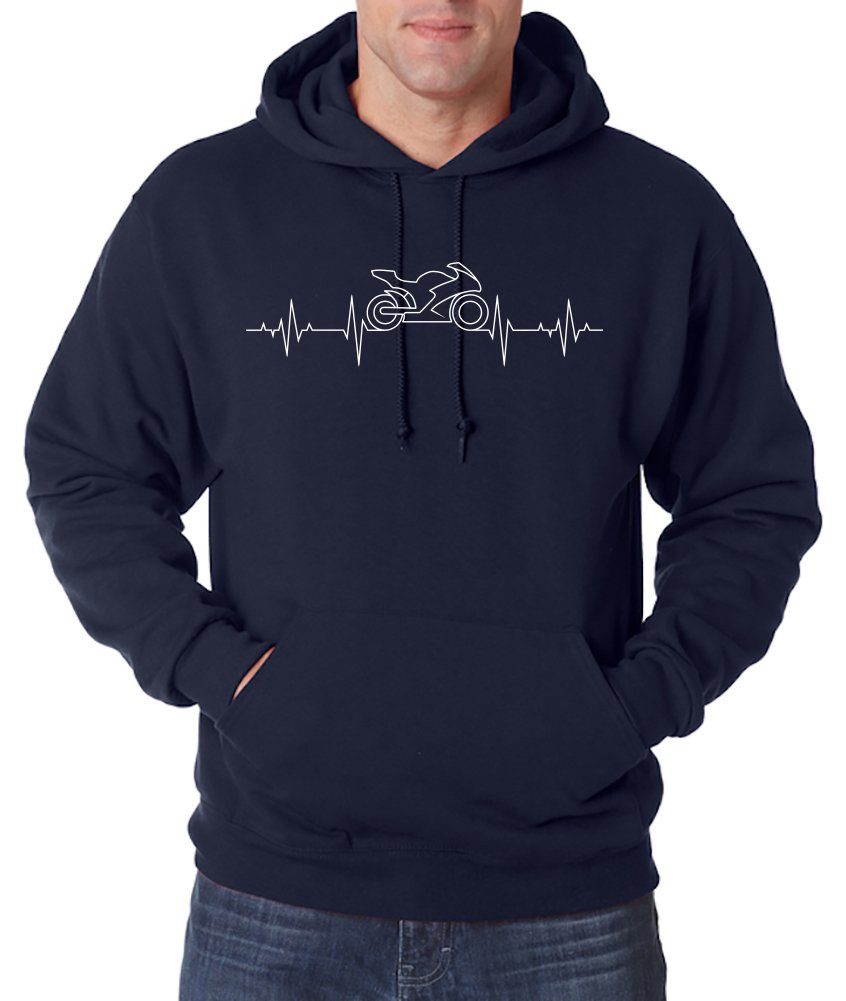 Youth Designz Kapuzenpullover Heartbeat Motorrad Herren Hoodie Pullover mit günstig online kaufen