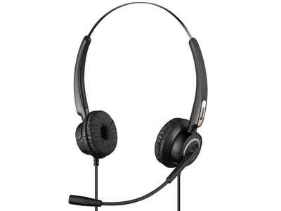 Sandberg Headset (USB-Port, Hervorragende Qualität, Flexibler Mikrofon-Arm, Klare und deutliche Klangwiedergabe, Einstellbarer Kopfbügel, Weiche Ohrenpolster, Integrierte Lautstärkeregelung)