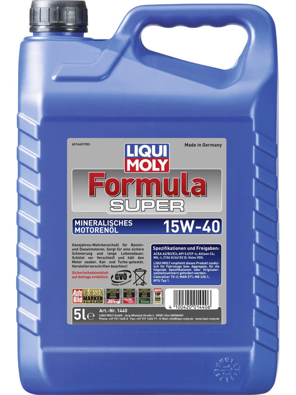 Liqui Moly Motoröl Liqui Moly Motoröl Formula Super 15W-40