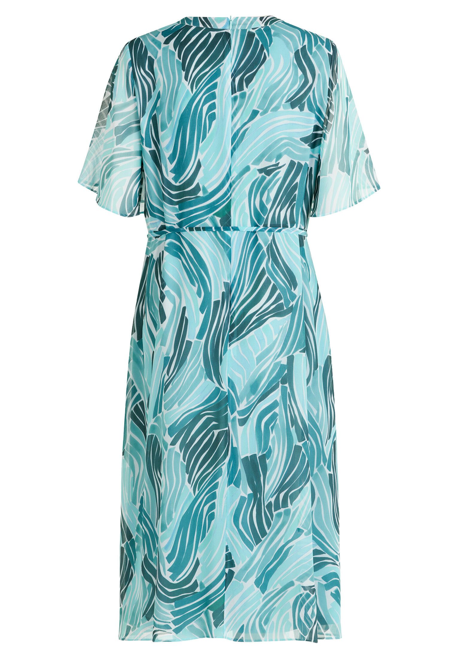 Betty&Co Chiffonkleid Damen mit Flügelärmeln Druck