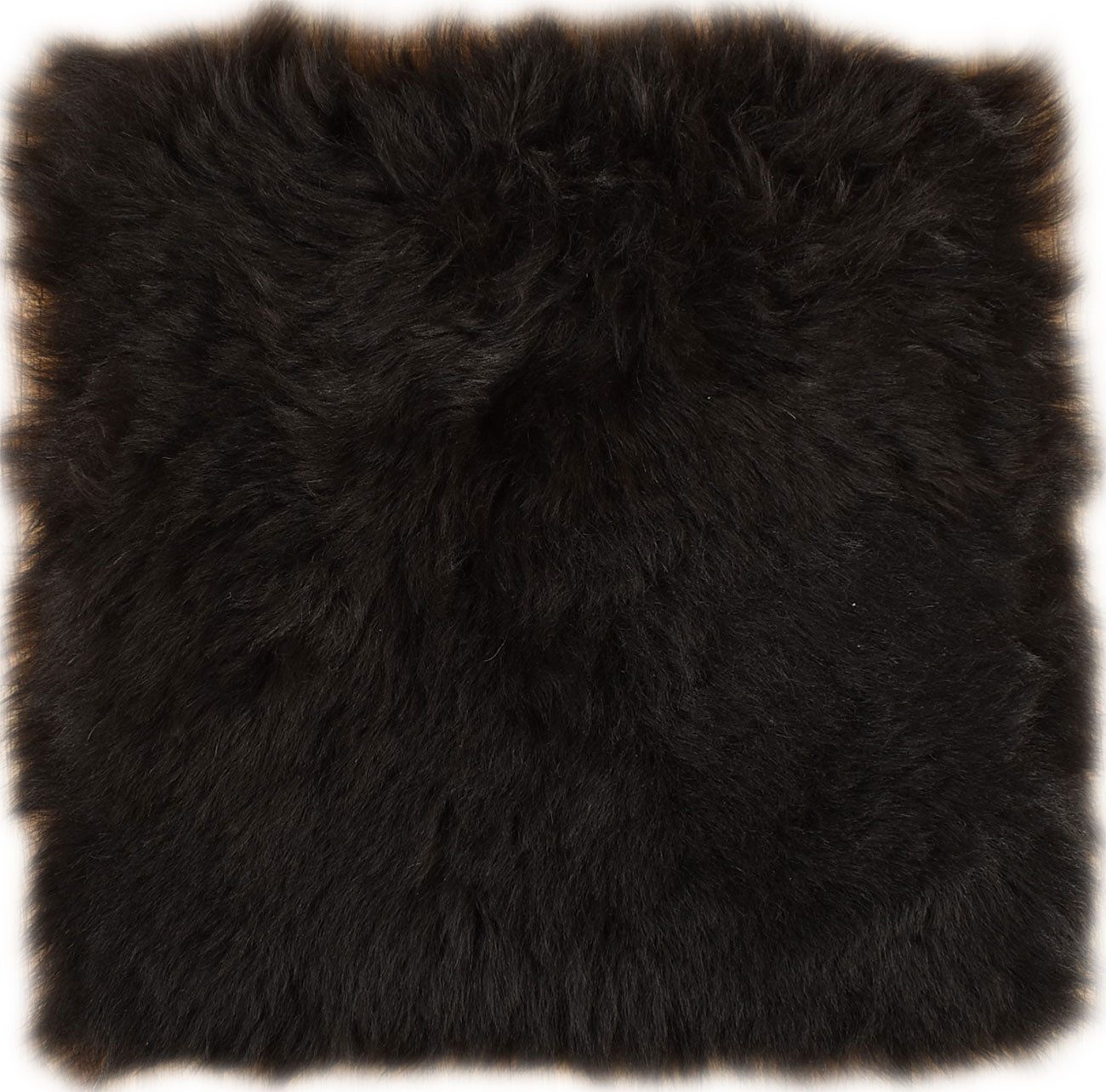 KUHFELL online & NOMAD Stuhlkissen Lammfell Pad Sitzauflage Stuhlkissen aus echtem Schaffell 35 x 35 cm