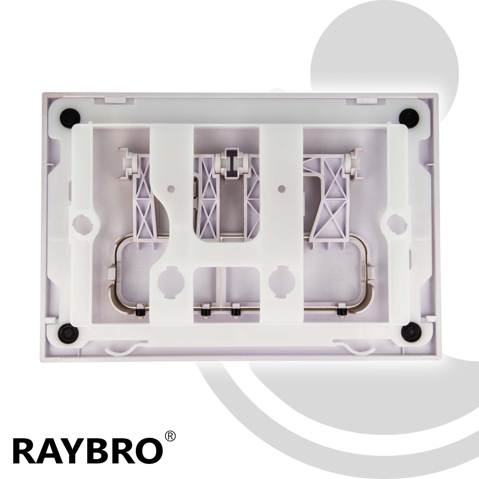 Raybro Innovations Betätigungsplatte MOCHA 45 für Geberit Spülkästen UP320, UP300, UP100 - RAYBRO