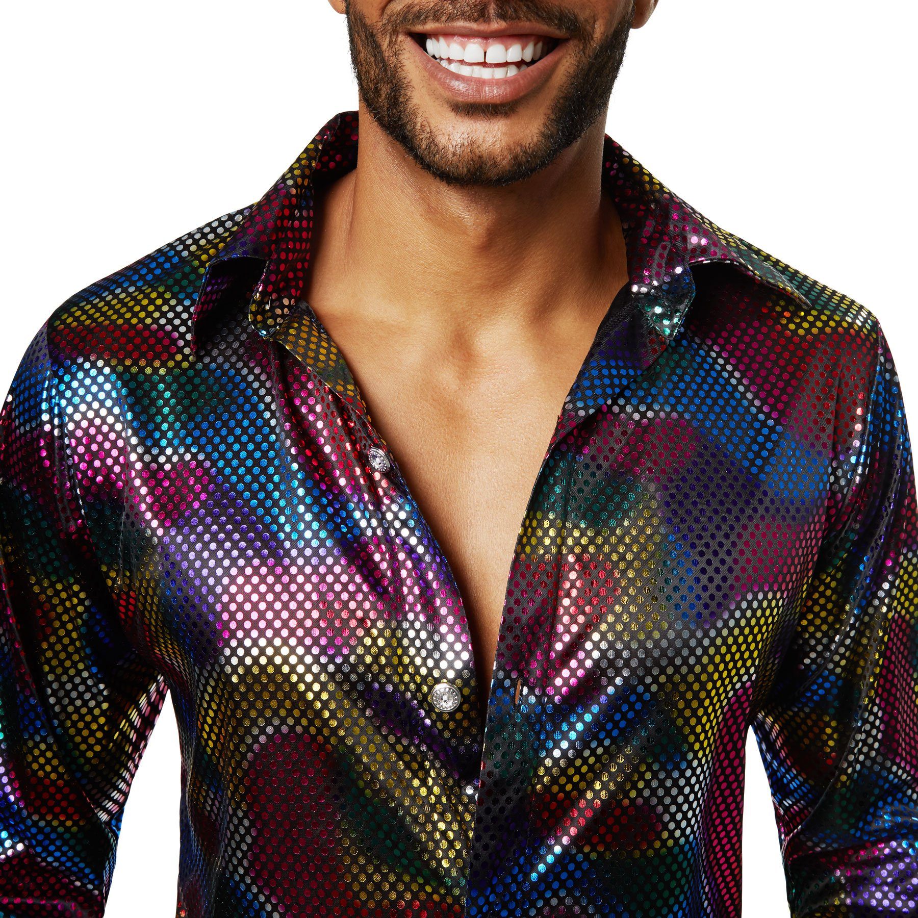 dressforfun Hippie-Kostüm Herrenkostüm Disco King, Zweiteiliges Kostüm im Disco-Outfit