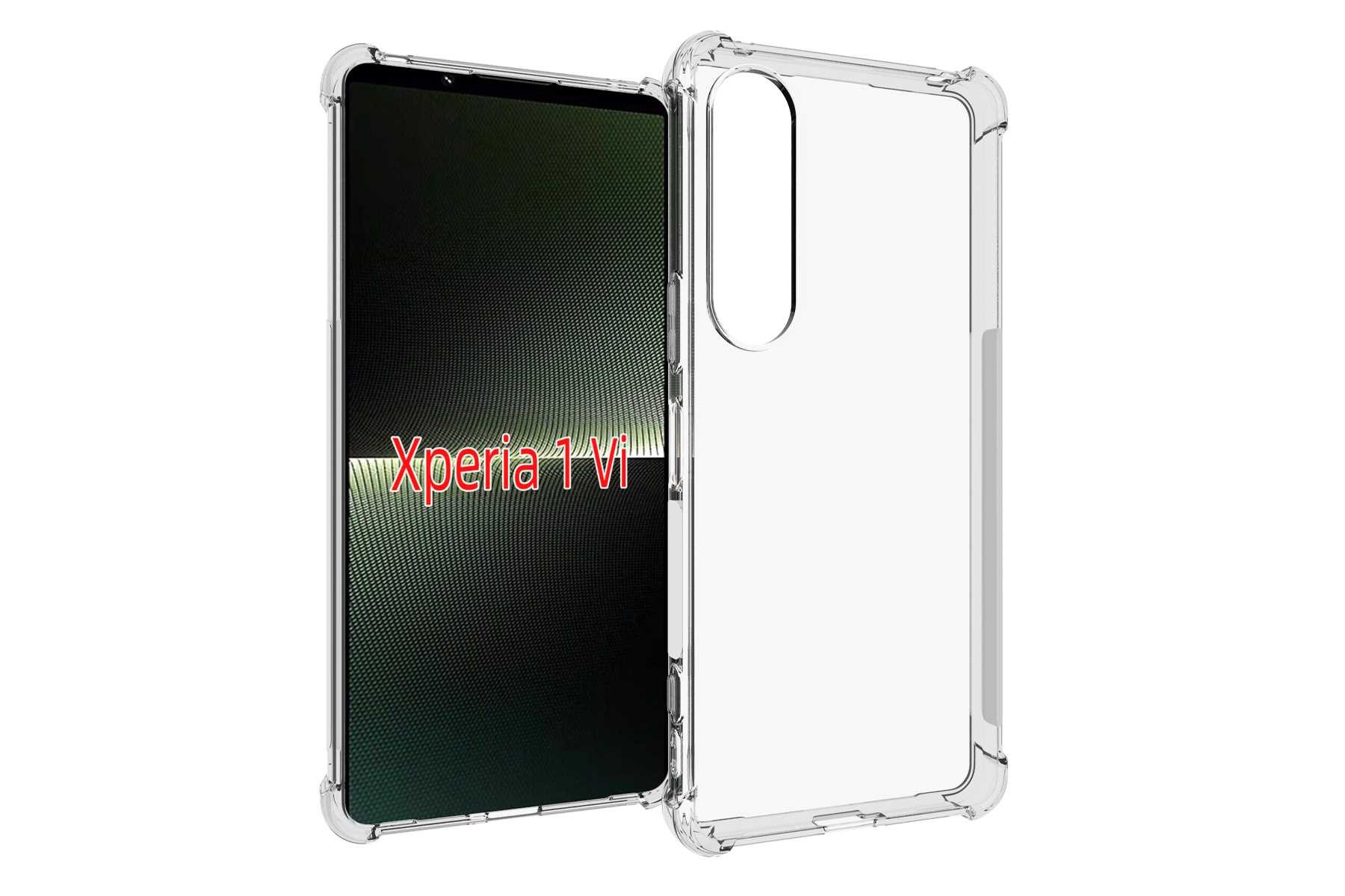 mtb more energy Smartphone-Hülle Clear Armor Case für Sony Xperia 1 VI, Transparente TPU Schutzhülle Case Backcover mit Anti-Shock Verstärkung