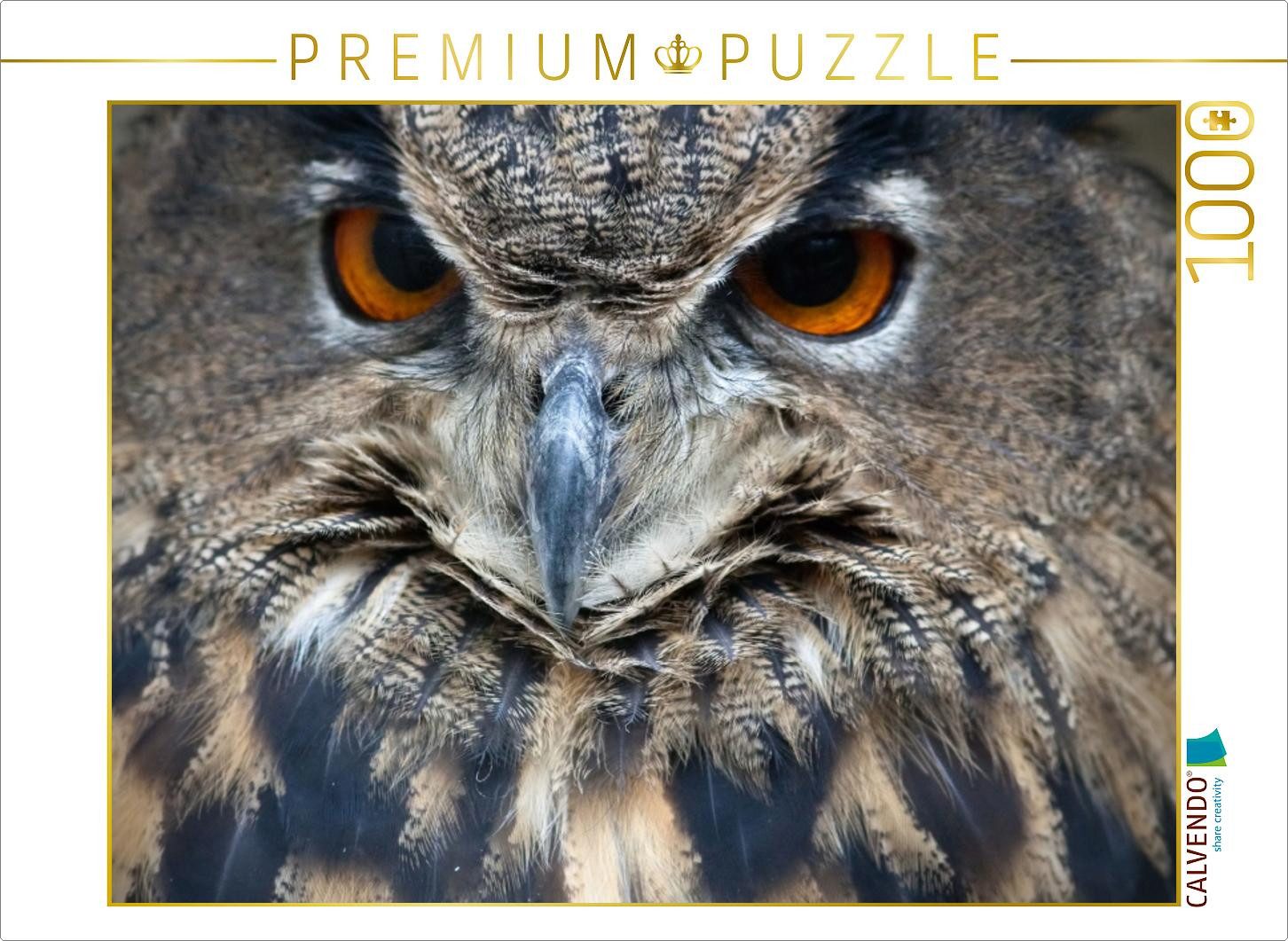 Puzzle CALVENDO Puzzle Eule 1000 Teile Puzzle quer, 1000 Teile Lege-Größe 64