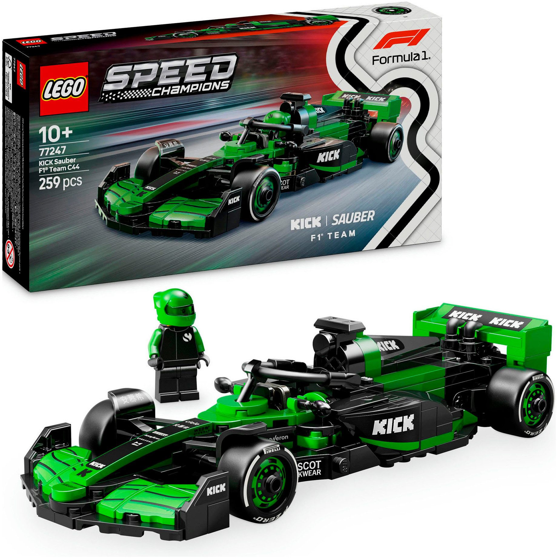 LEGO® KICK Sauber F1® Team C44 Rennauto (77247), LEGO® Speed Champions Kons günstig online kaufen