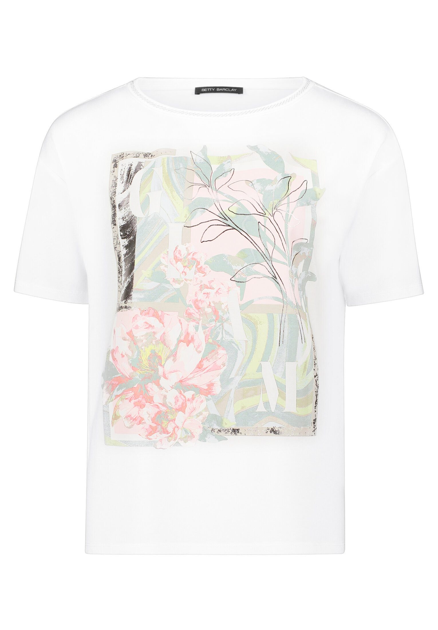 Betty Barclay Kurzarmshirt Damen mit Rippbündchen (1-tlg)