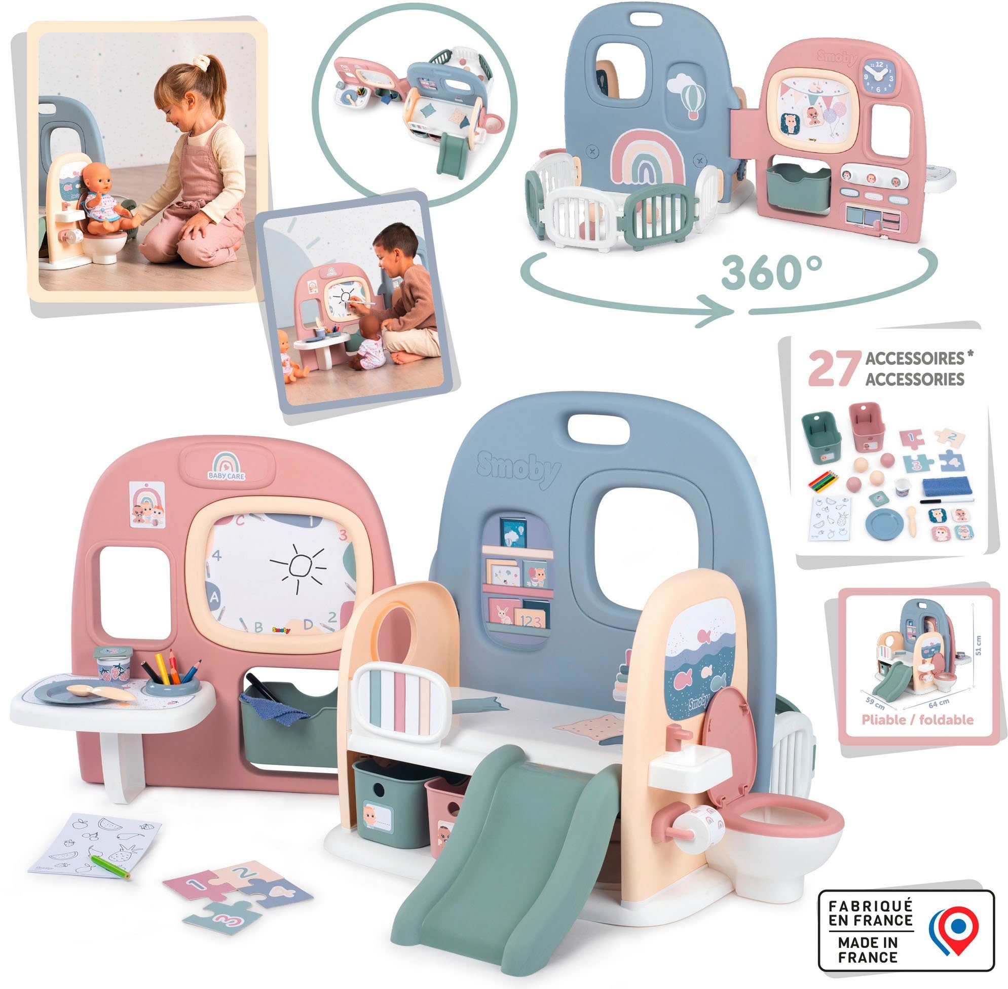 Smoby Puppen Pflegecenter Baby Care, Puppen-Kita, günstig online kaufen