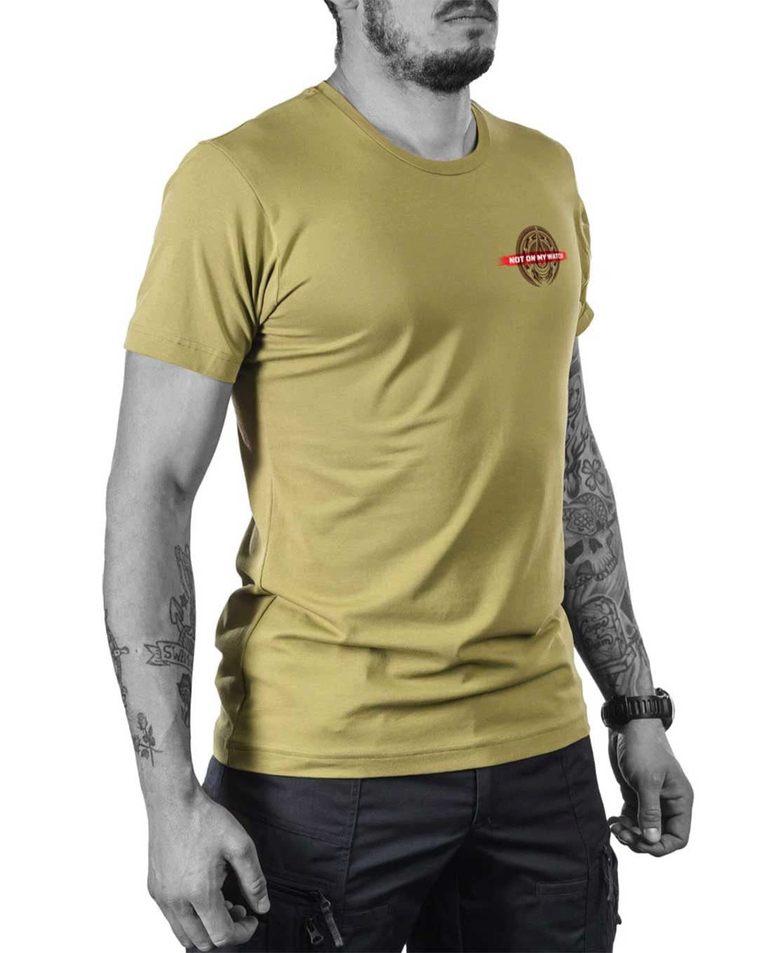 UF PRO T-Shirt Not on my Watch Tee Moss Green