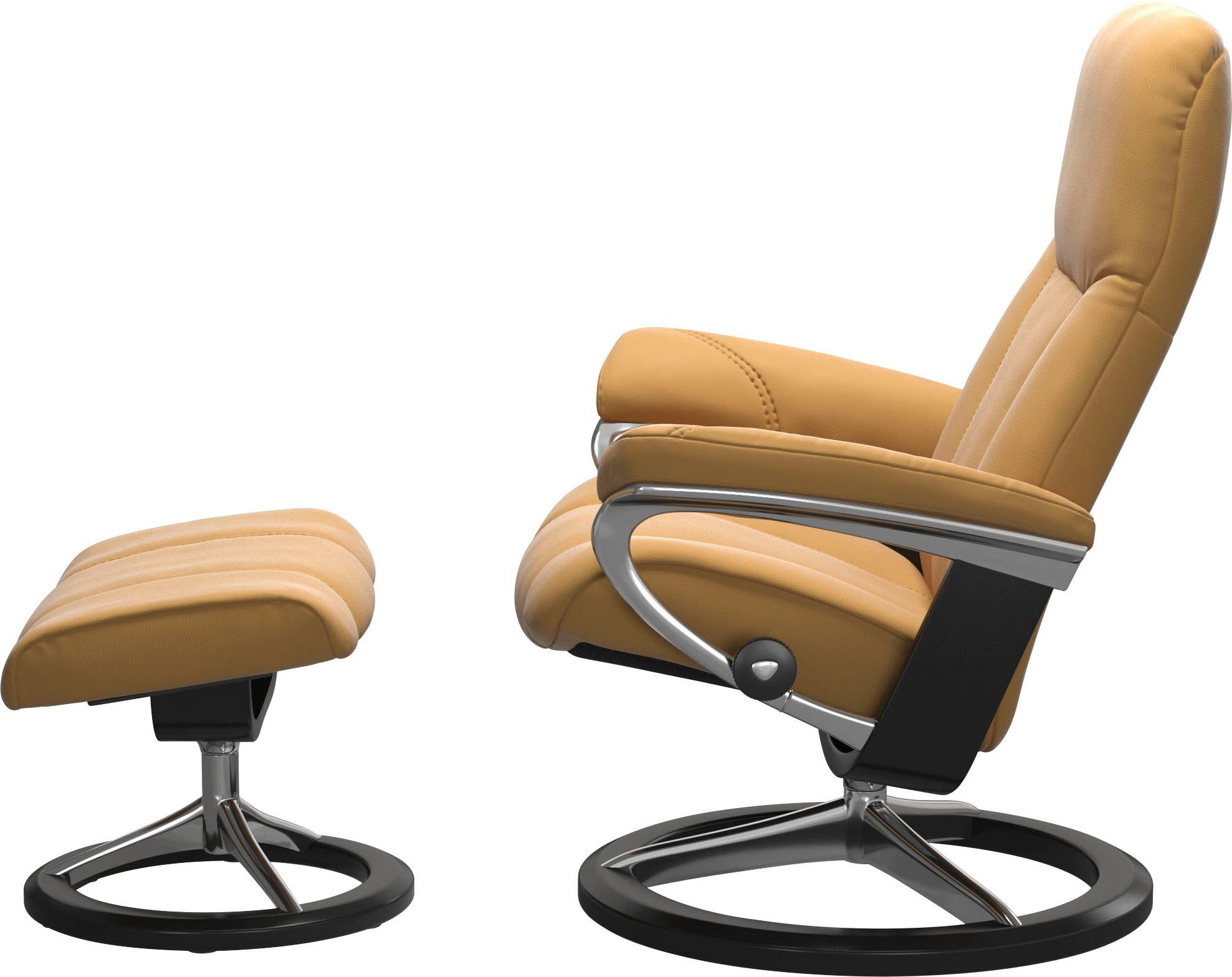 Signature Stressless® Consul, Relaxsessel Schwarz Größe Base, mit S, Gestell