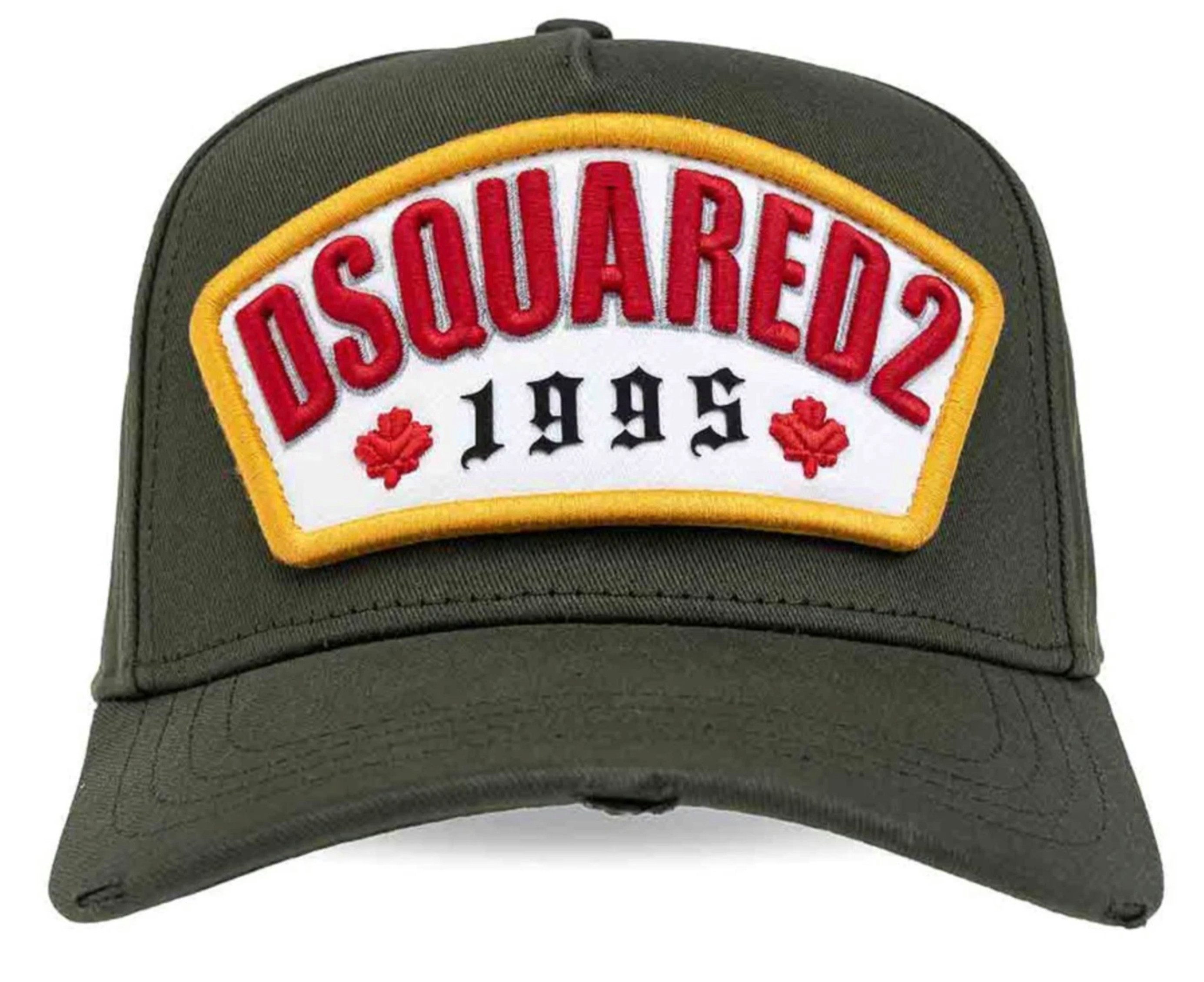 Dsquared2 Baseball Cap Basecap Cap Angels 1995 Icon Mütze Basebalkappe Unisex Dezente Used-Details für authentische Optik