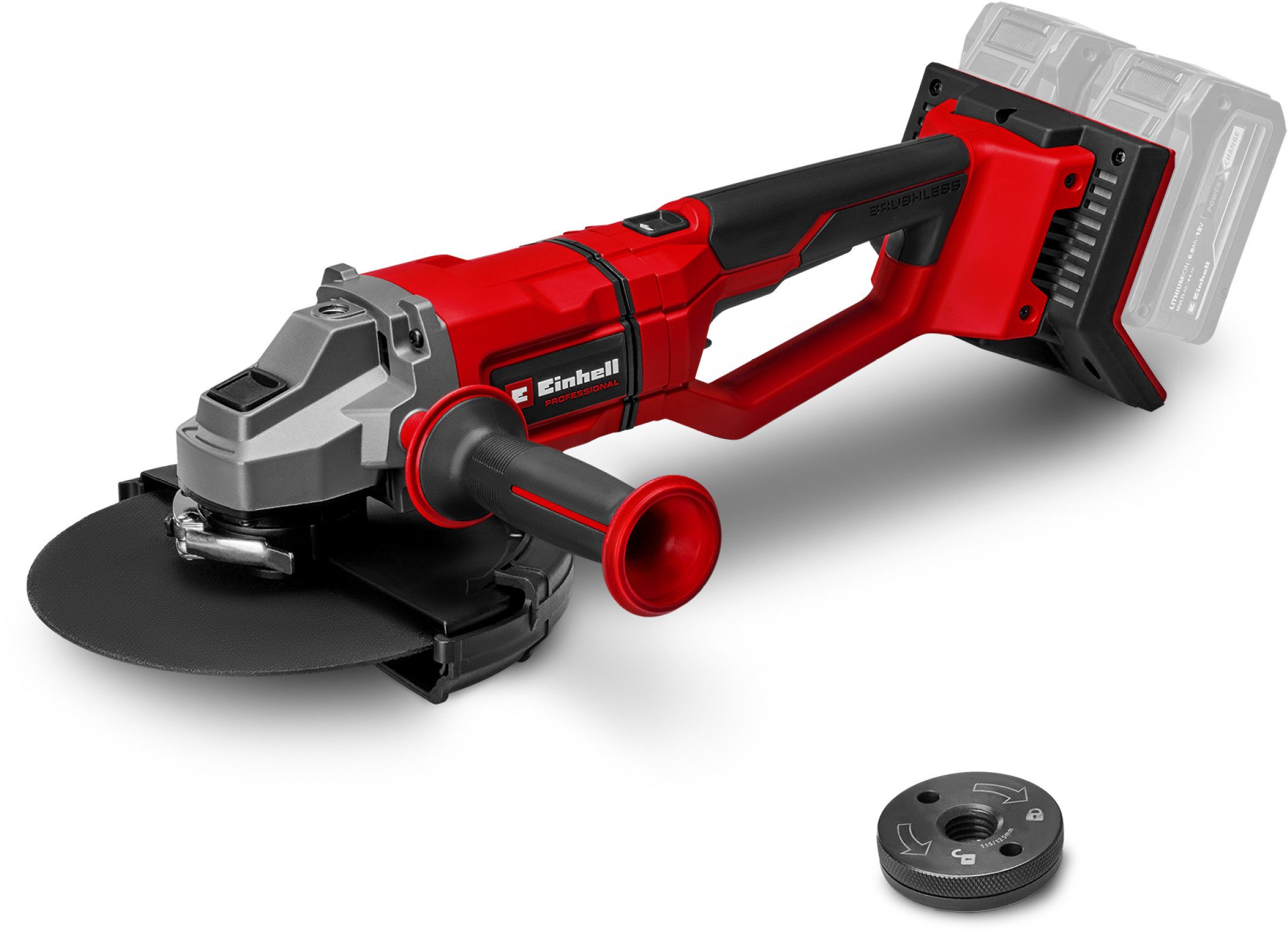 Einhell Akku-Winkelschleifer AXXIO 36/230 Q, Power X-Change, ohne Akku und Ladegerät