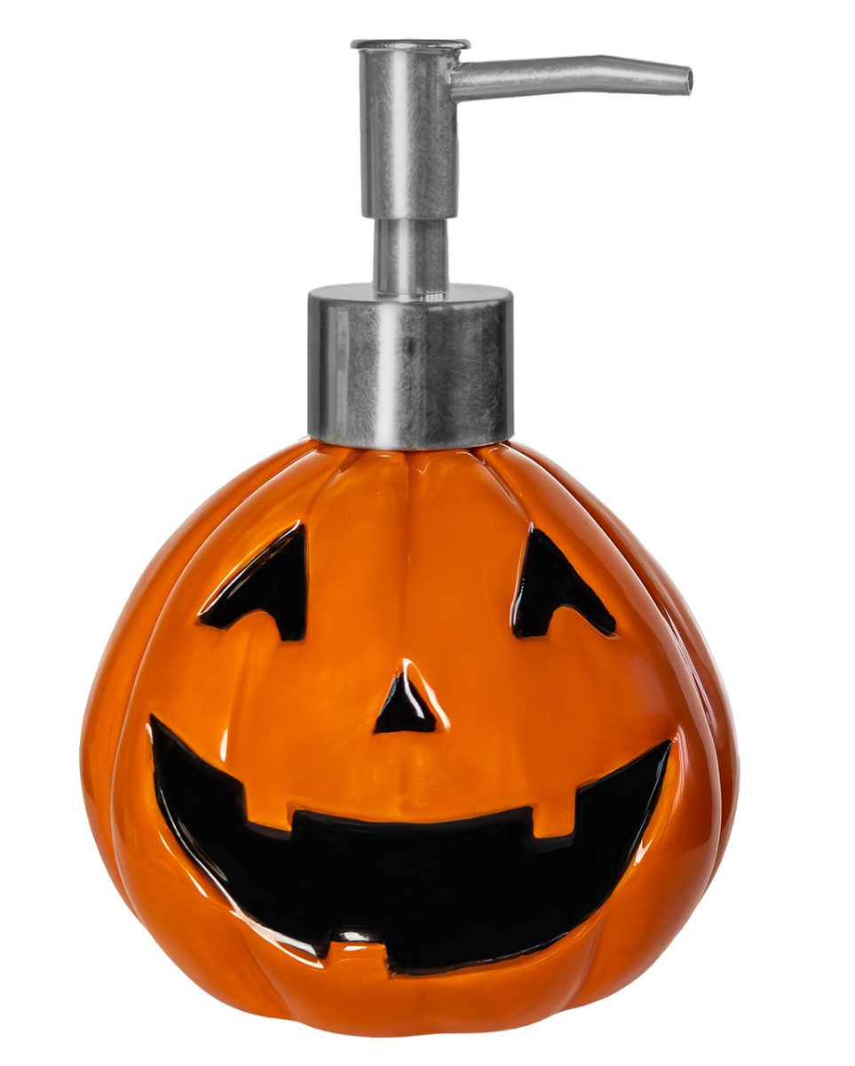 Horror-Shop Dekoobjekt Lustiger Halloween Kürbis Seifenspender günstig online kaufen
