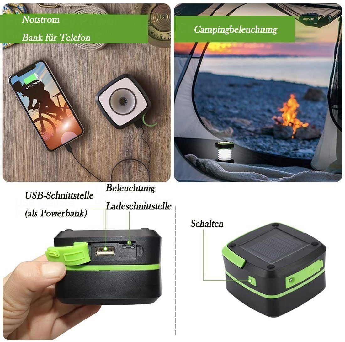 Taschenlampe USB-aufladbares und LED-Campinglicht Solar- Campinglicht, Dsen LED