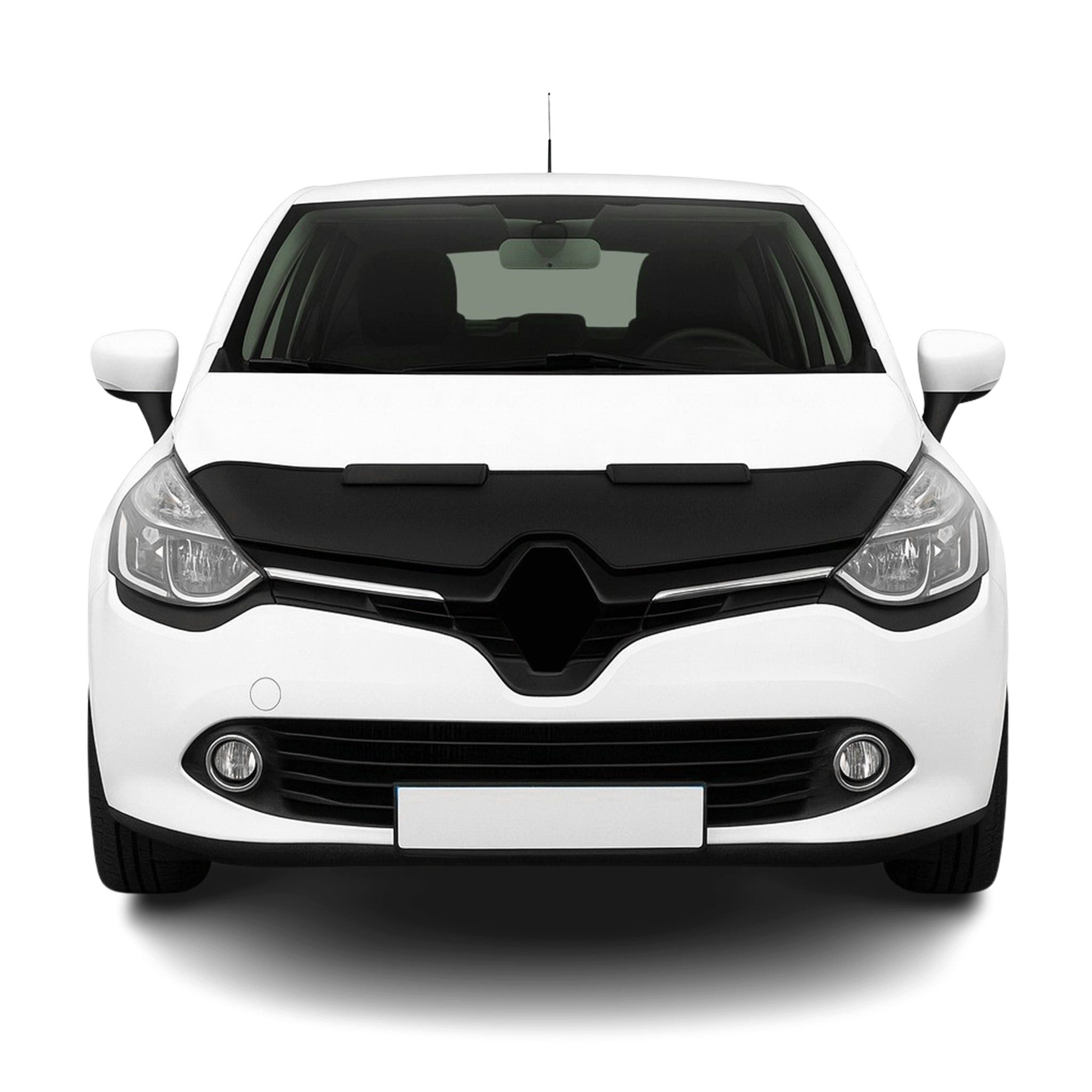 OMAC Frontstoßstange Haubenbra Bonnet Bra für Renault Clio 2012-2019 Schwarz Halb, 1-St., Haltbar
