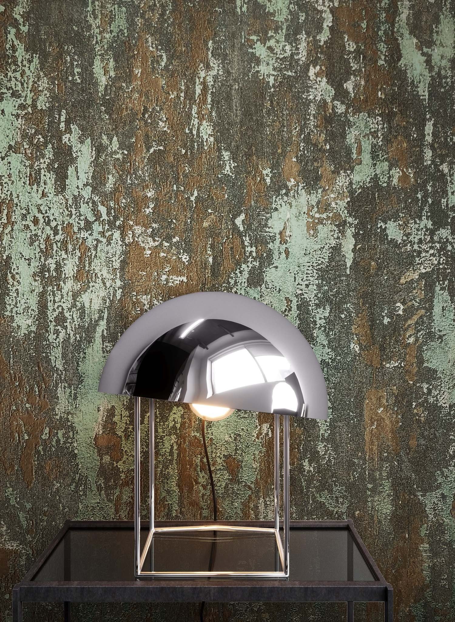 Newroom Vliestapete, Tapete, Grau, Glitzer, Silber Tapete Wohnzimmer Flur W günstig online kaufen