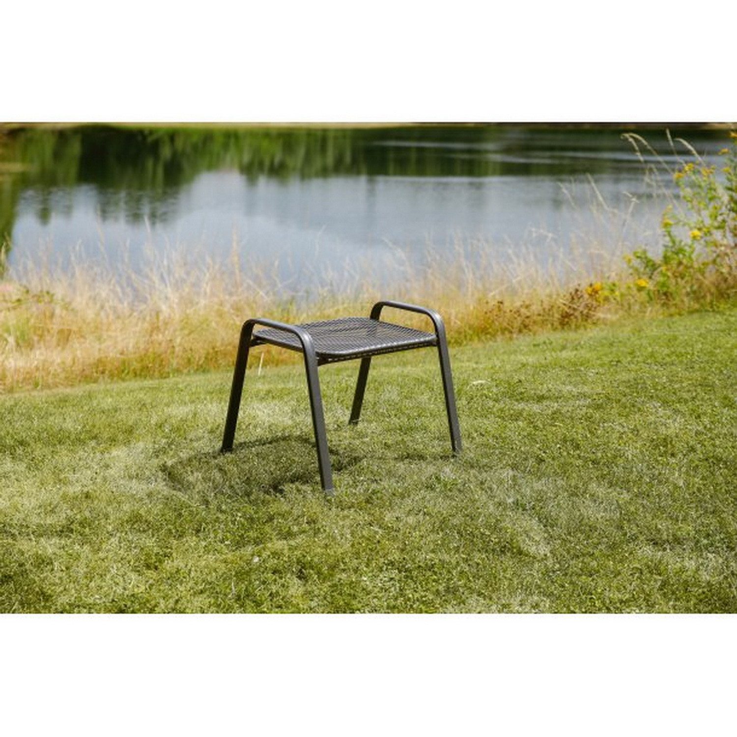 Greemotion Gartenlounge-Hocker Stapelhocker Stahlhocker Gartenhocker Sitzgelegenheit (1 St., stapelbarer Hocker - Serie Toulouse), für Indoor- und Outdoor geeignet