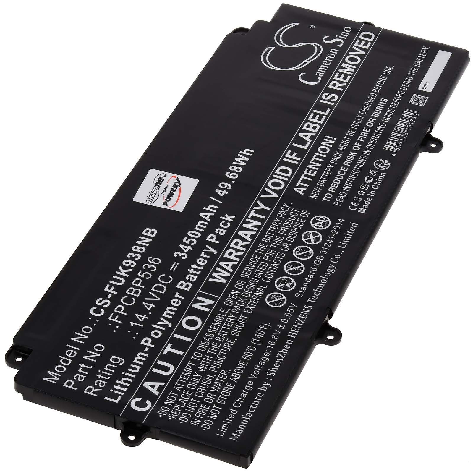 Akku für Fujitsu Lifebook U938 VFY U9380MP580DE Laptop-Akku