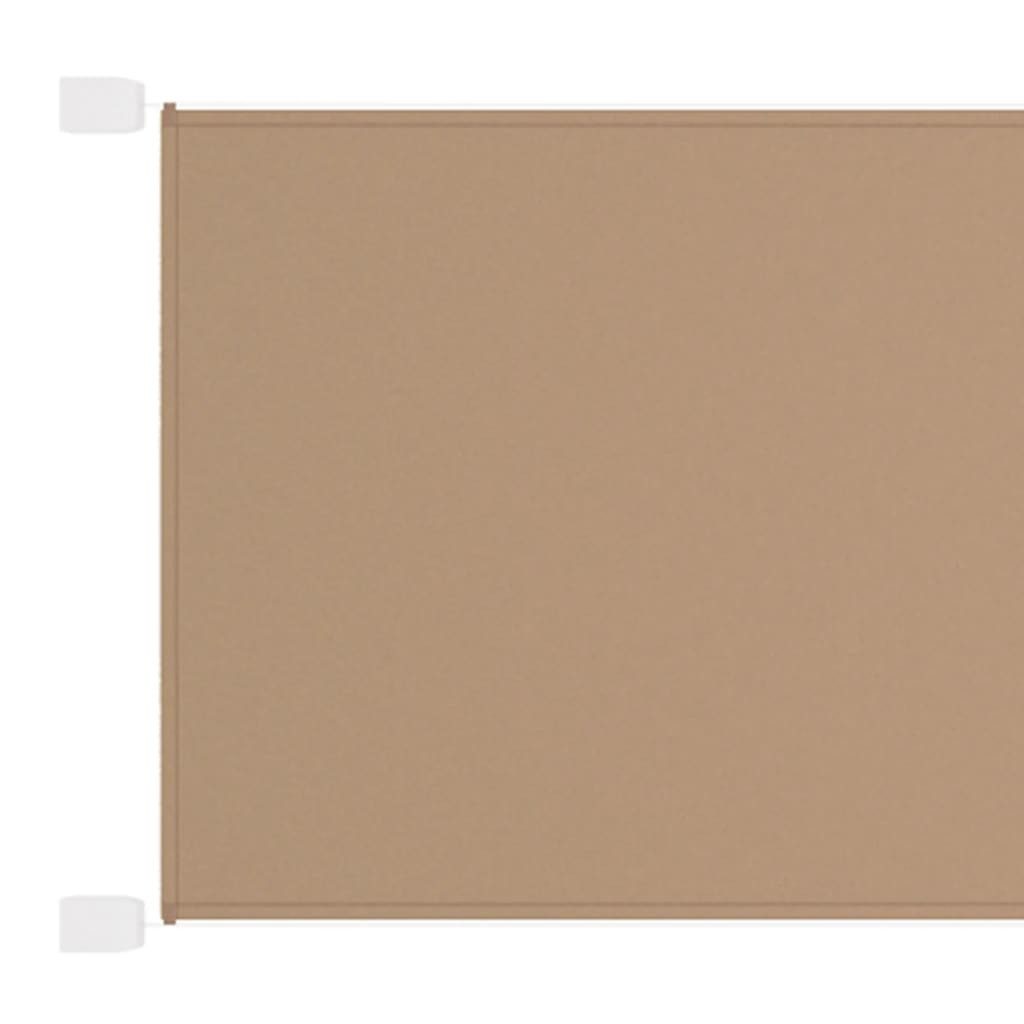 vidaXL Senkrechtmarkise Senkrechtmarkise Taupe 140x420 cm Oxford-Gewebe (1-St)