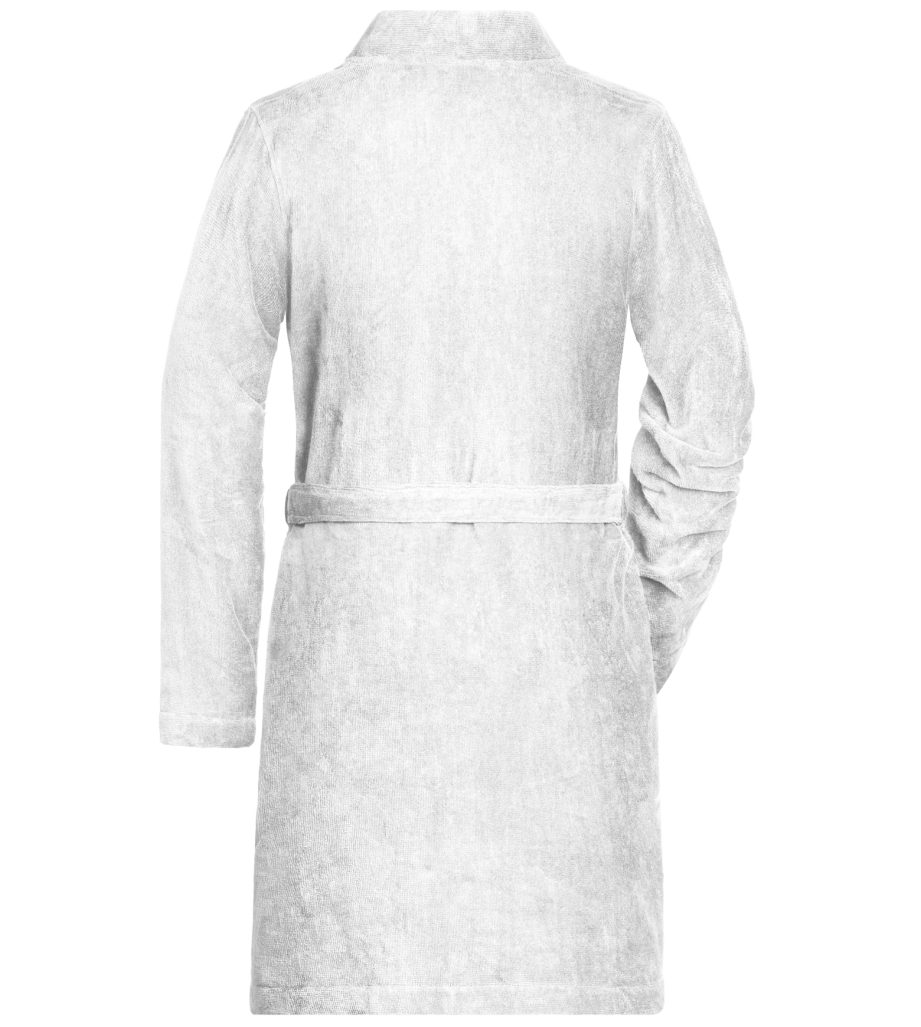 Damenbademantel Bio-Baumwolle white Myrtle Klassischer Beach Design Bademantel aus Damen im Gürtel, MB447, modischen