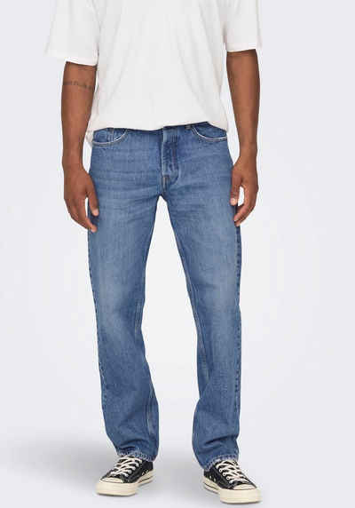 ONLY & SONS Loose-fit-Jeans ONSEDGE STRAIGHT BROMO 0017 DOT DNM NOOS