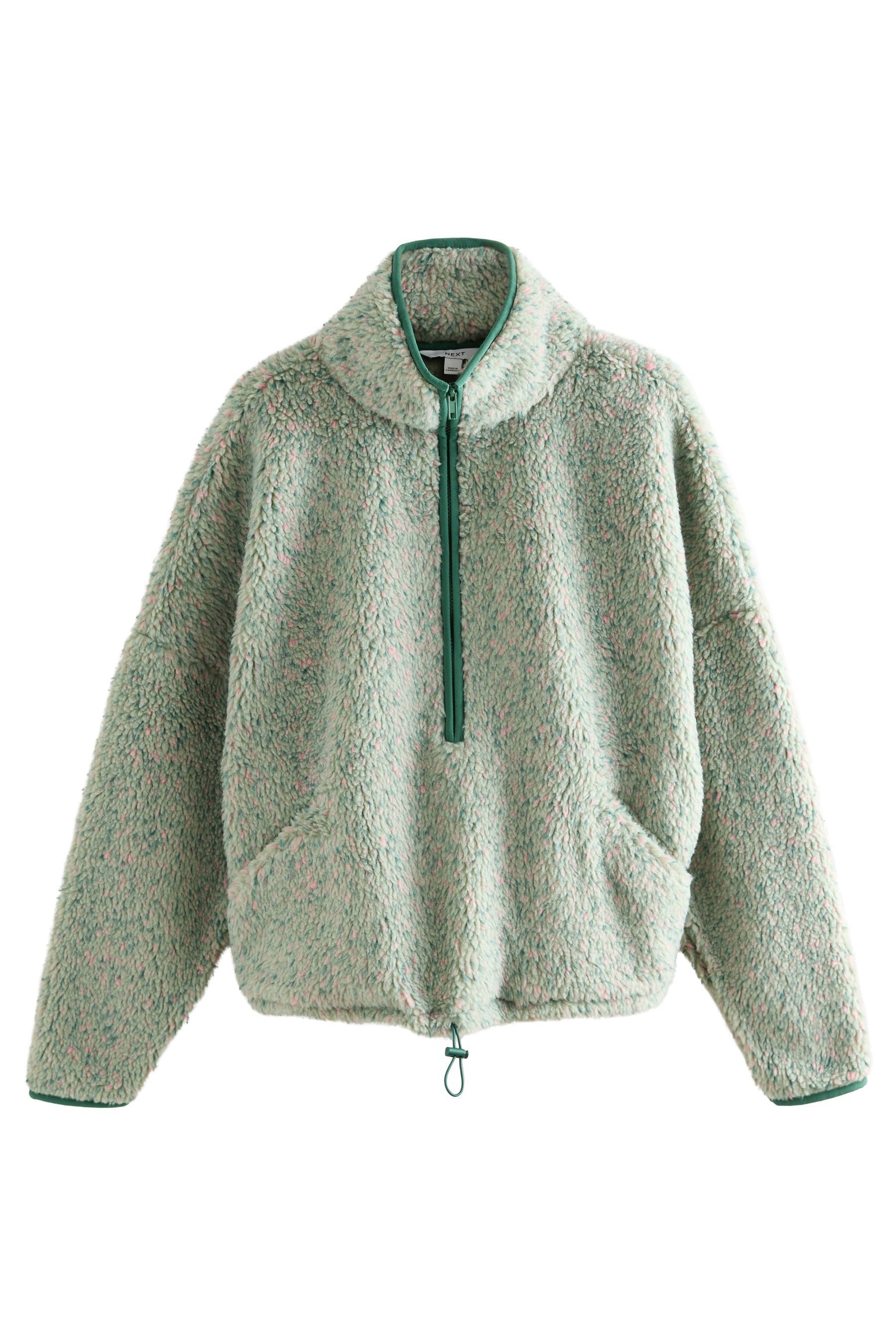 Next Fleeceshirt Fleece-Sweatshirt aus Teddy-Borg mit 1/4-RV (1-tlg) günstig online kaufen