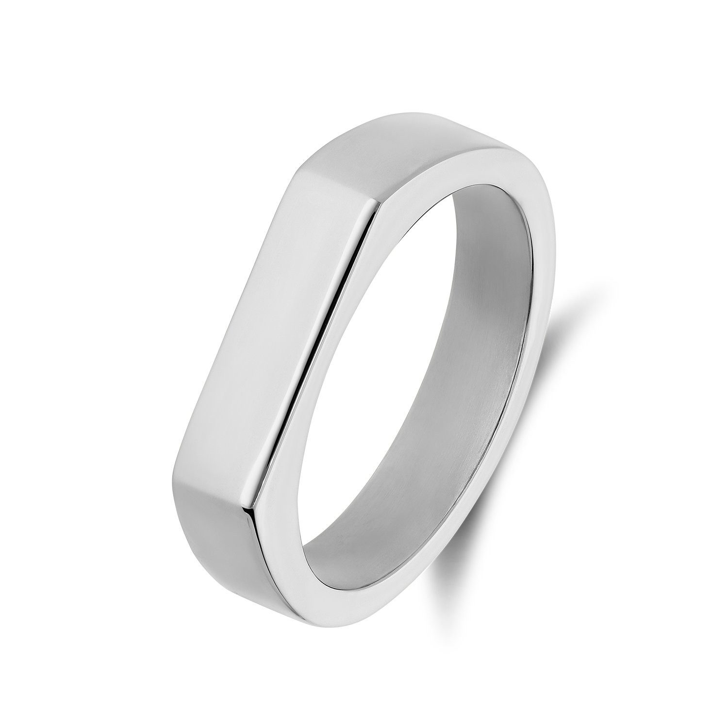 LUCARDI Siegelring Ring - Stahl - Silber - Kinder