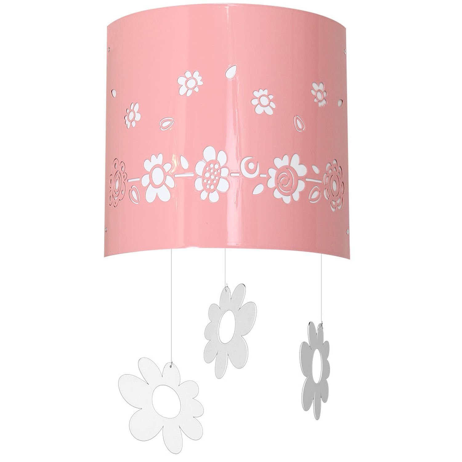 Metall Wand E14 Licht-Erlebnisse PERRY, Pink Kinderzimmerlampe Wandleuchte Leuchtmittel, ohne Wandleuchte