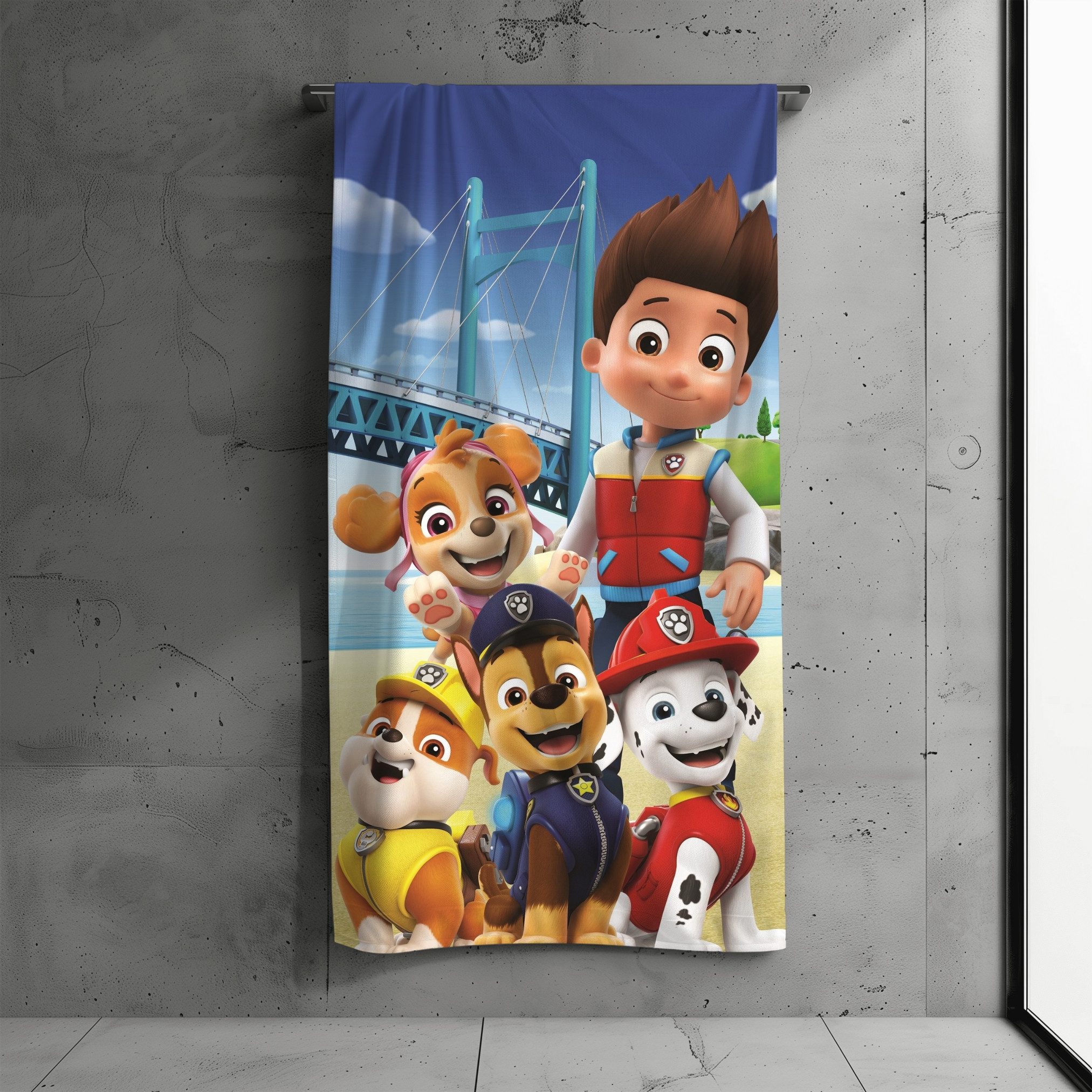 PAW PATROL Strandtuch PAW PATROL Kinder Badehandtuch Strandtuch 70x140 cm, günstig online kaufen