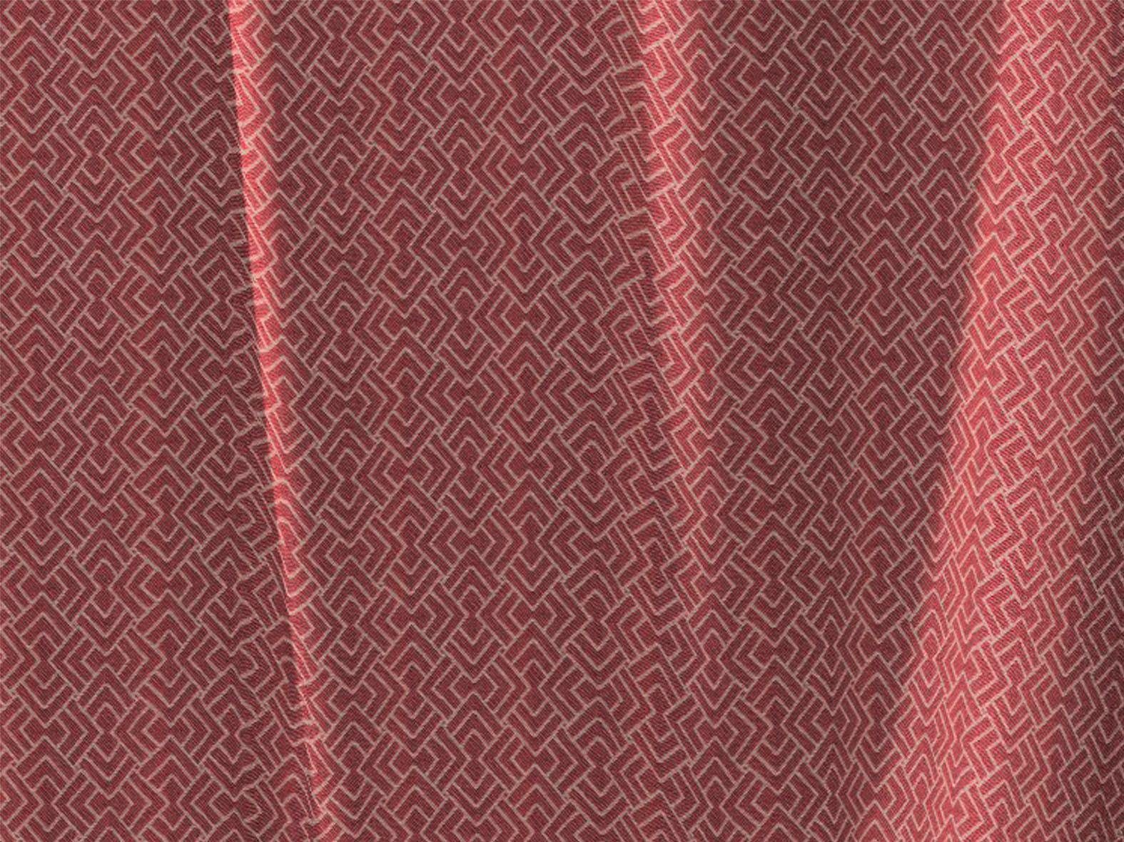 Graphic Ventus, dunkelrot (1 Kräuselband Adam, St), blickdicht, Jacquard Vorhang
