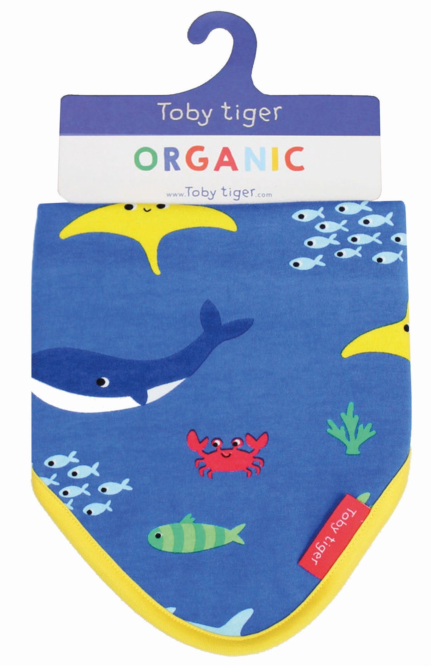Toby Tiger Dreieckstuch Dreieckstuch mit Meerestiere Print
