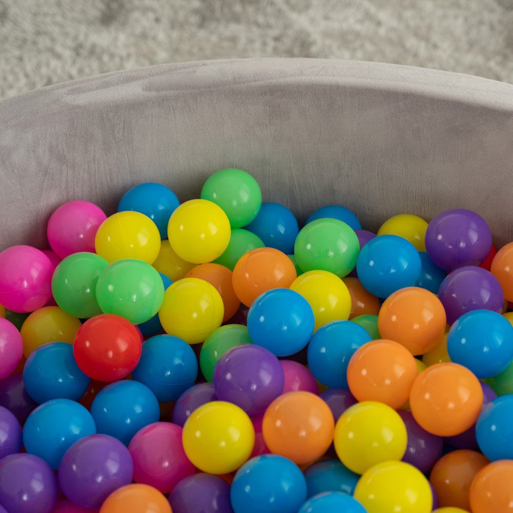 HOME DELUXE Bällebad-Bälle TWIRL Samt (2-St), Ø 6 cm Bällepool - wahlweise mit 120 Spielbällen