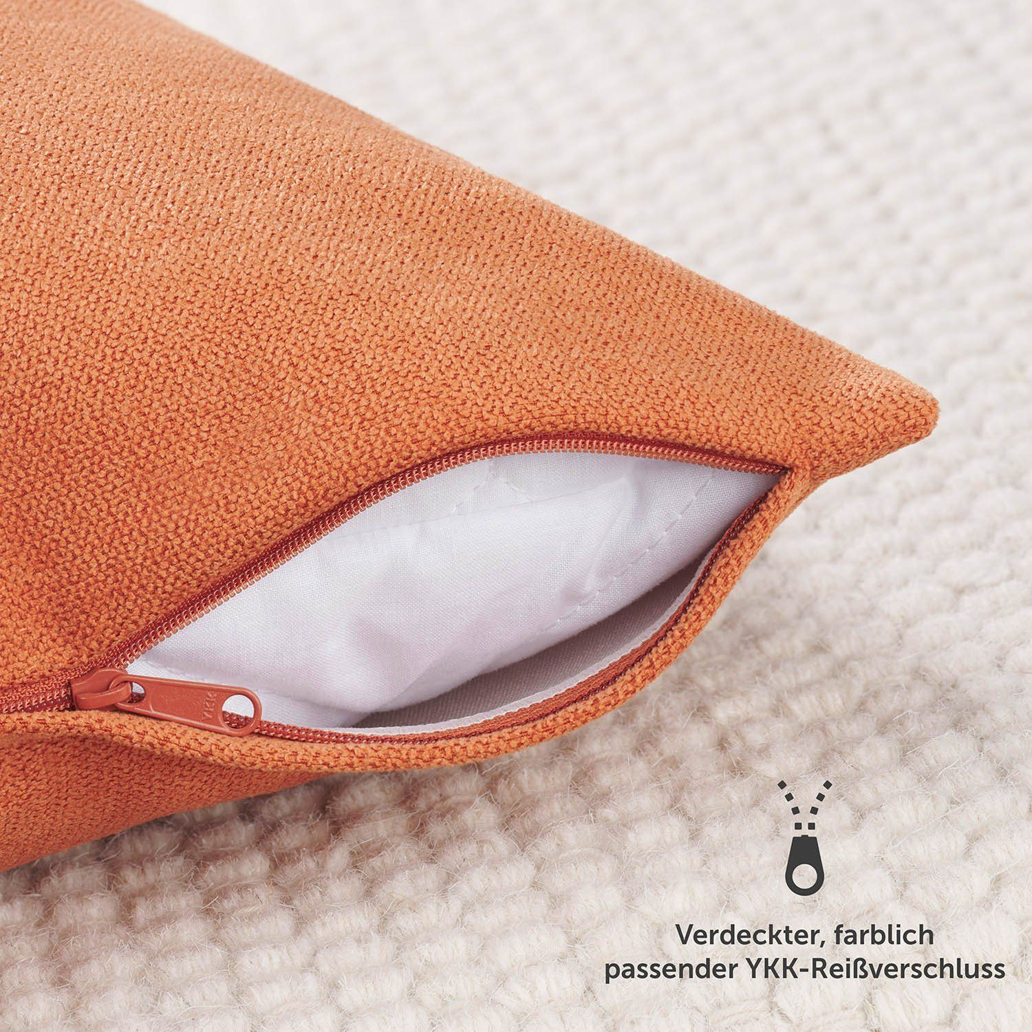 Blumtal Kissenbezug Chenille - Kuscheliges Zierkissen, günstig online kaufen