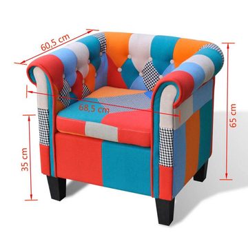 vidaXL Sessel Sessel mit Patchwork-Design Stoff (1-St)