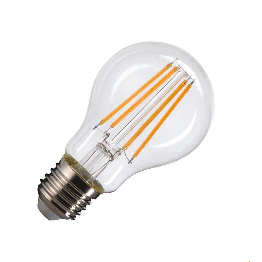 SLV LED-Leuchtmittel LED Leuchtmittel E27 Birne - A60 in Transparent 7,5W 2700K CRI90 320°, n.v, warmweiss, Leuchtmittel