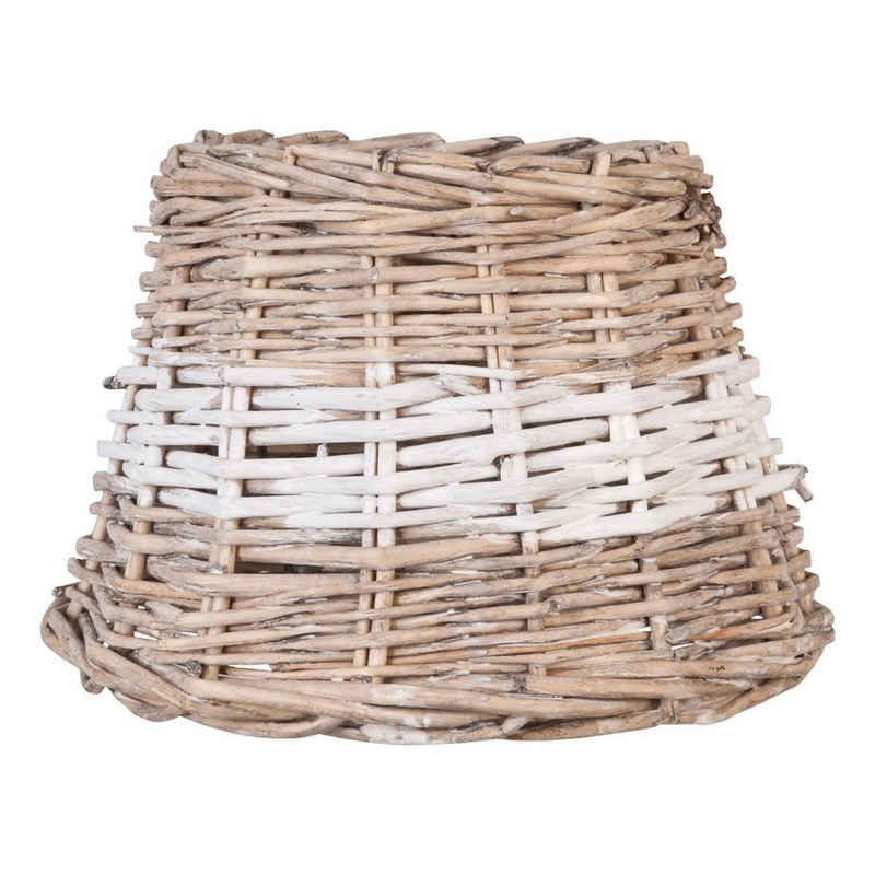 Clayre & Eef Lampenschirm Lampenschirm Tisch Rattan Maritim Landhaus Clayre & Eef, Rattan,Maritim