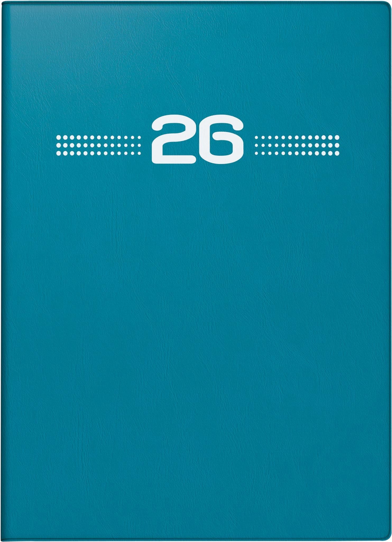 RIDO Taschenkalender 2026 Rido Taschenkalender perfect/Technik I A6 petrol