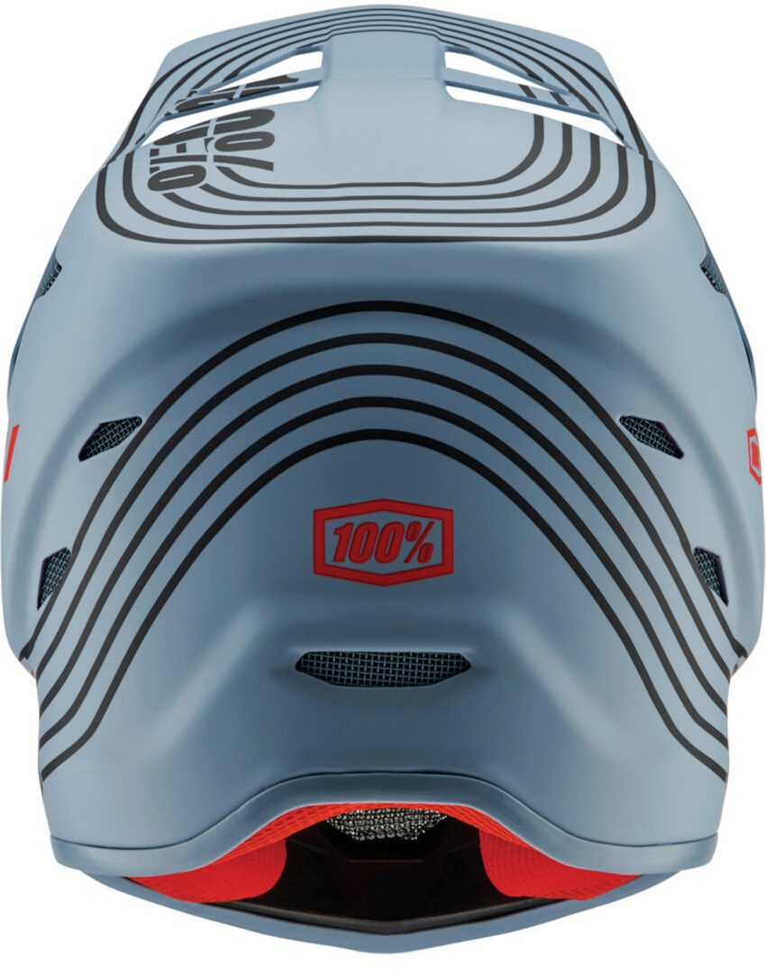 100% Allroundhelm Status Stripes Jugend Downhill Helm, Waschbar