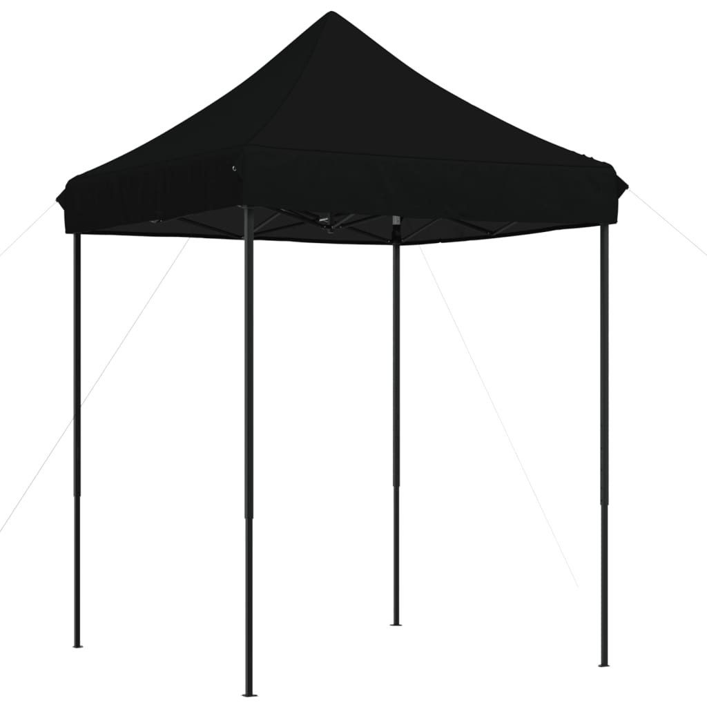 vidaXL Partyzelt Partyzelt Faltbar Pop-Up Schwarz 200x200x306 cm