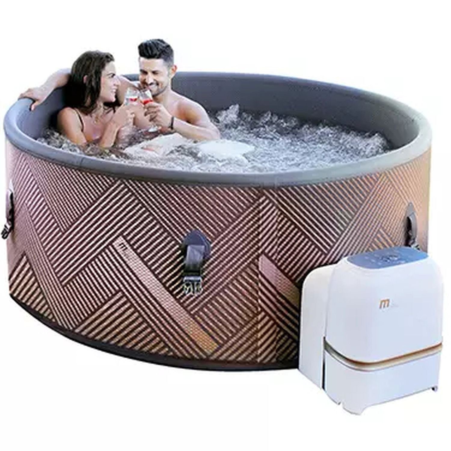 mSpa Whirlpool PureHaven aufblasbarer Whirlpool 173x173x70 cm